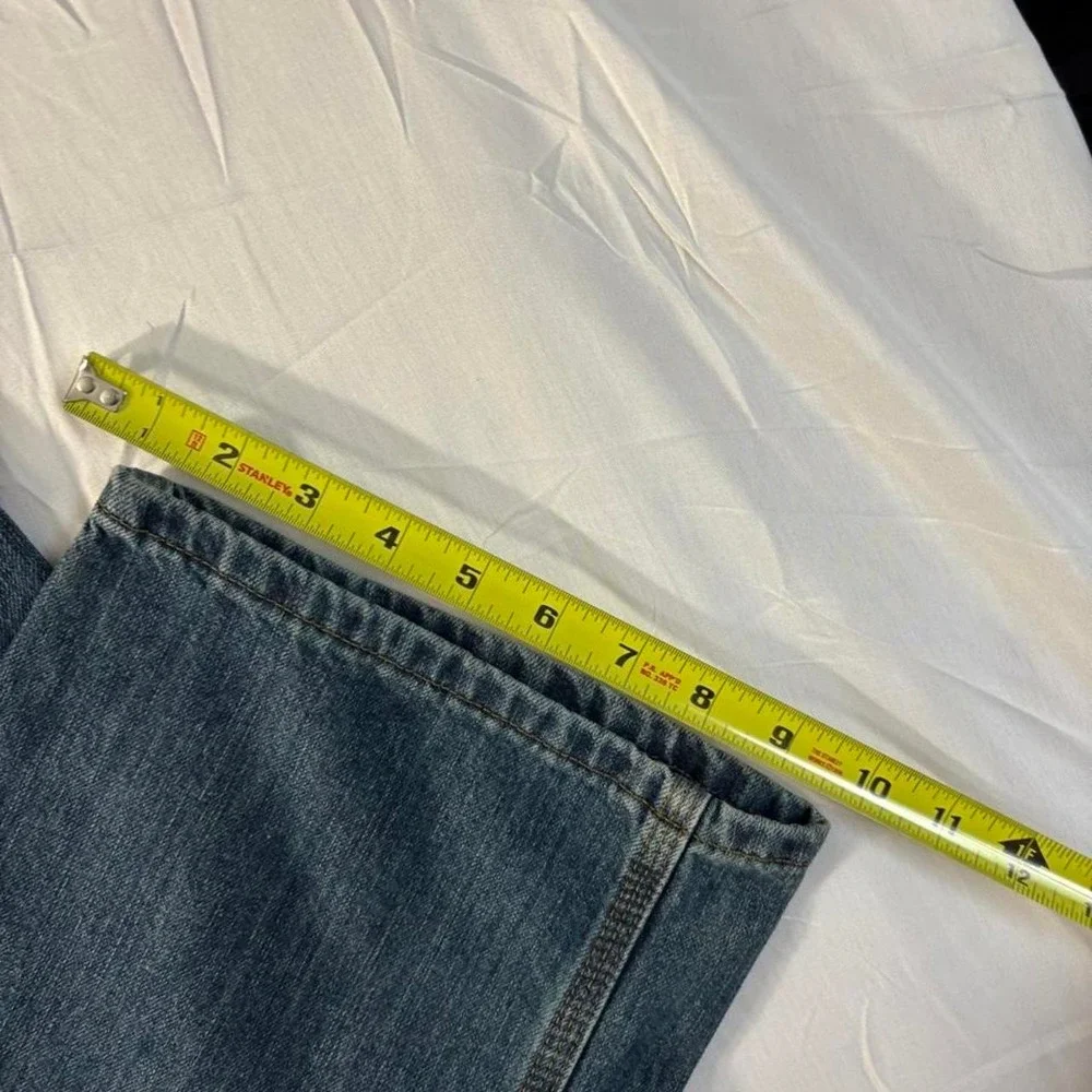 2000s baggy lee carpenter dark washed workwear denim